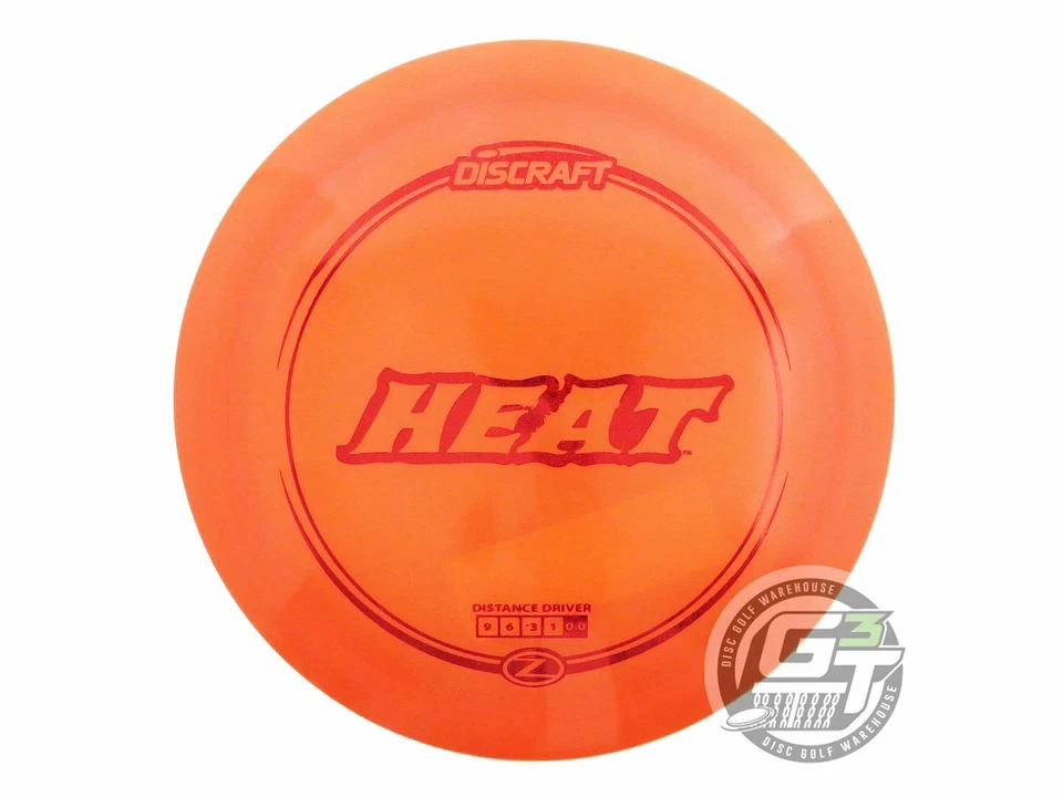 NUEVO Disco de golf Discraft Z Heat 170-172 g naranja rojo estrella lámina controlador de distancia Foto 1 de 1