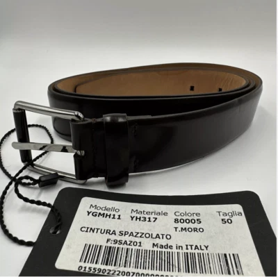 Cinturón de cuero marrón Giorgio Armani talla 50 *tiene manchas* Foto 1 de 4