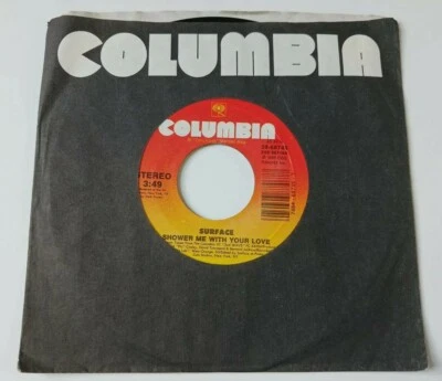 Surface - Shower Me With Your Love / Instrumental Vinyl - 45 1988 Columbia - VG+ Foto 1 de 4