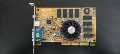 PowerColor Evil Kyro CVR3 Ver:2.0 - PowerVR - ST STG4000-X 64MB VGA TV-Out AGP - Image 1 of 2