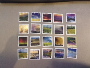 USA Used, 2018 Issue, Forever "O" Beautiful (Set of 20. Hard Set to Find - Picture 1 of 1