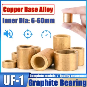 Metric Oilite Plain Pure Copper Sintered Bearing Bushes Inner Diameter 6mm-60mm - Picture 1 of 261