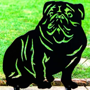 Englische Bulldogge Hund Geschenke Garten Ornamente Wohndeko Statue Figur - Bild 1 von 42