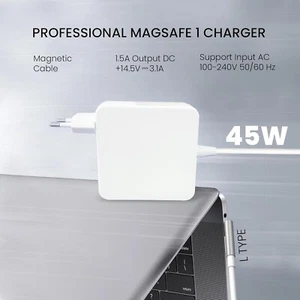 Caricatore Mac Book Air 45W L Tip Adattatore Caricatore per Mac Air 11" 13" A123 - Foto 1 di 7