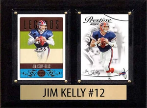 Jim Kelly Score Donruss 2025 2024 2 Card 6" x 8" Plaque Buffalo Bills - Picture 1 of 4