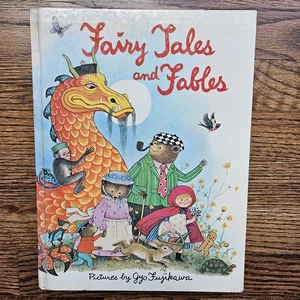 Fairy Tales and Fables 1982 Eve Morel & Gyo Fujikawa Vintage Hardcover #2814 - Picture 1 of 12
