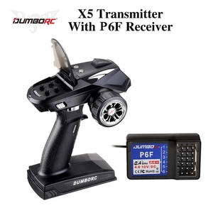 DUMBORC X5 2.4G 5CH Transmitter with P6F Receiver for RC Car Boat Tank Support - Picture 1 of 21