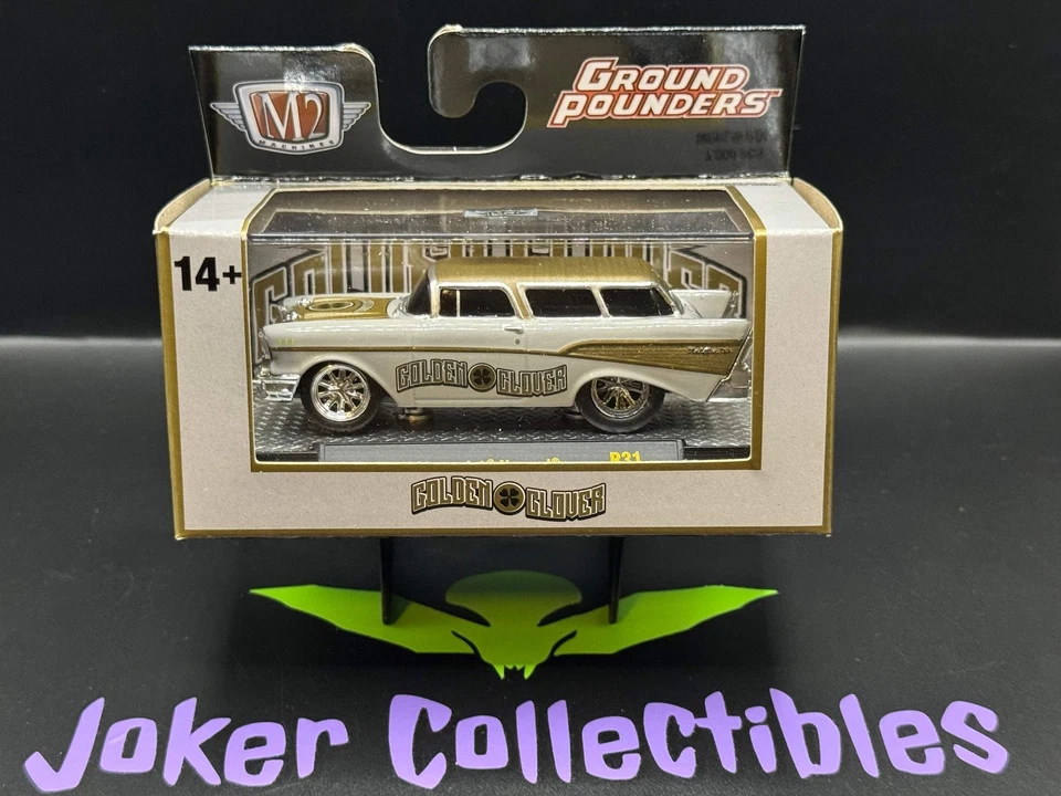 M2 Machines Ground Pounders Golden Clover 1957 Chevrolet Nomad R31 25-02 - Image 1 of 1