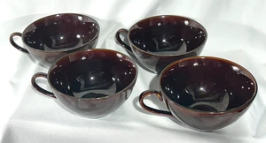(Juego de 4) Tazas de café de té Calvin Klein Luna marrón caoba ancho - Imagen 1 de 4