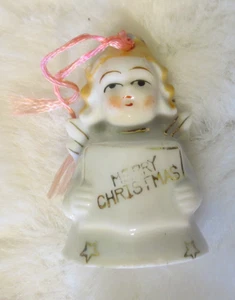 Vintage Weihnachten Engel Glocke Ornament Japan - Bild 1 von 3