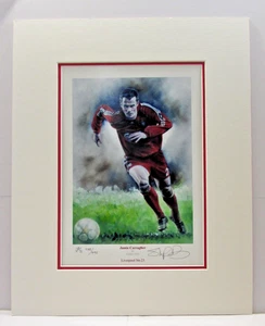 Jamie Carragher Liverpool No.23 Limited Edition Mounted Print by Stephen Doig - Picture 1 of 1