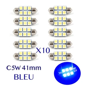 10 C5W Blue LED Bulbs For Mercedes BMW Audi Alfa Romeo ... - Picture 1 of 1