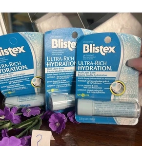 3x Blistex Balsamo Labbra Ultra Ricco Idratazione Doppio Strato SPF 15 Spedizione Gratuita - Foto 1 di 2