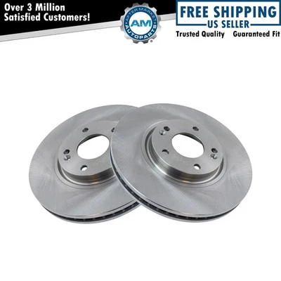 Front Disc Brake Rotors Set of 2 Fits Azera XG350 Kia Amanti Pair NEW - Image 1 of 4
