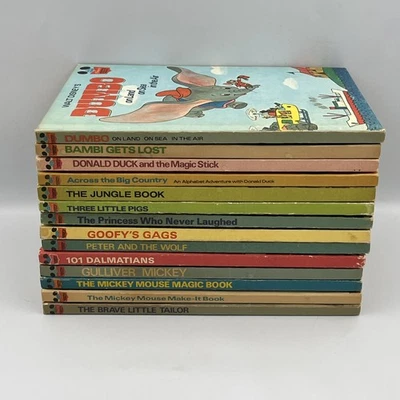Walt Disney's Wonderful World of Reading Children's Books Lot of 14 HC 1970s - Image 1 of 4