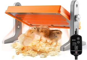 Chick Brooder Heater Plate – 12" x 8" Adjustable Height & Temperature Poultry - Picture 1 of 8
