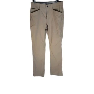 Orvis Pants Mens 34x34 Tan Khaki Five Pocket Outdoor Heavy Cotton Twill Spandex - Picture 1 of 11