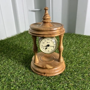 Wooden Hermle Mantle Quartz Clock. Pre Owned - Picture 1 of 8