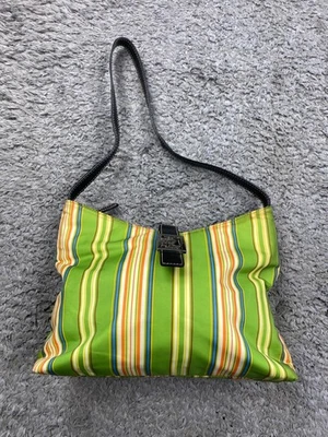Ralph Lauren Bolso de Mano Verde Lima Rayas Bandolera Cartera Bolso de Hombro Cartera Foto 1 de 4