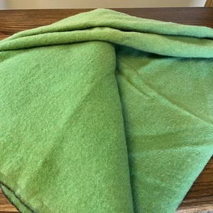 Vtg Orr Felt and Blanket Company Green Pure Wool 51x82 Cottage Core 40’s Stadium - Picture 1 of 9