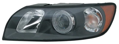 Scheinwerfer links für Volvo S40 II + V50 MW H7 HB3 + LWR Stellmotor Schwarz - Bild 1 von 4