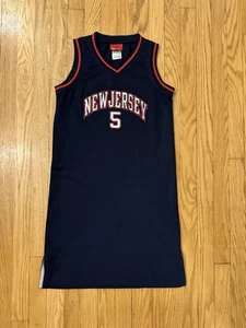 Jason Kidd #5 New Jersey Nets Jersey Reebok NBA Basketball Dress (Womens Small) - Picture 1 of 5