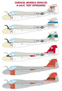 Caracal Models 1/48 decal CD48182 - markings for A-6A/E Test Intruders - Picture 1 of 2