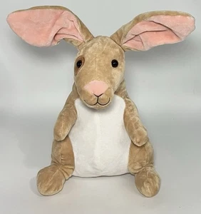 Kohl's Cares Velveteen Bunny Rabbit Plush Tan 13" Luscious Long Ears 2012 - Picture 1 of 6
