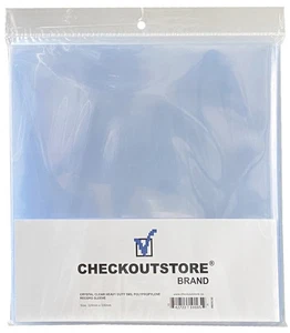 Crystal Clear Plastic OPP 12" Vinyl 33 RPM Record 5 Mil (Outer Sleeves) - Imagen 1 de 2