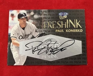 Tarjeta automática Paul Konerko 2000 Fleer tinta ultra fresca 360/500 Chicago White Sox - Imagen 1 de 3