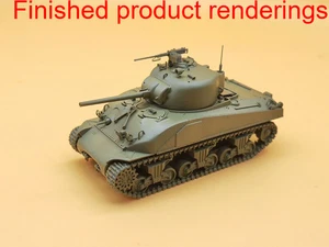 3D printed 1/72 Sherman M4A1 hybrid body tank model kit unpainted - Picture 1 of 7