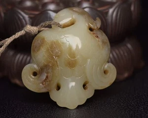 Colleziona squisita statua uccellino ricchezza fengshui intagliata giada hetiana 617 - Foto 1 di 9