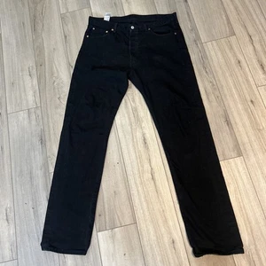 Vintage Levi’s 501 Jeans Original Fit Black Extra Long Tall Men 40x35 2004 - Picture 1 of 13
