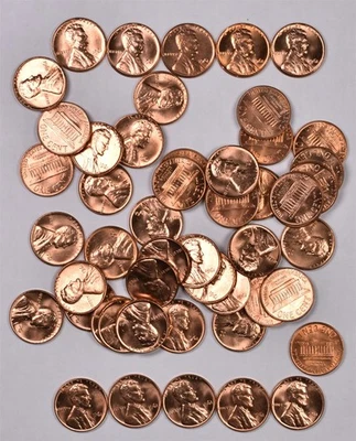 1961 Lincoln Memorial Penny Cent - BU Roll  - Image 1 of 2
