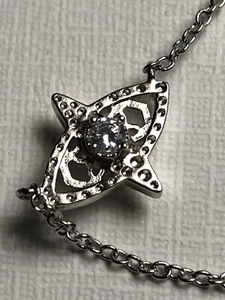 KENDRA SCOTT 16" CALEB PENDANT 925  SILVER  SIGNED NEW - Picture 1 of 7