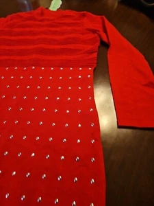 Rotes Damenkleid mit Nieten von SWNY Größe S neu mit Etikett - Bild 1 von 7
