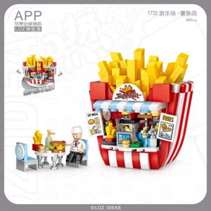 LOZ Chips Shop (1732) Amusement Theme Park Mini Building Block Toy - Picture 1 of 3