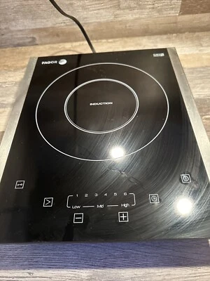 Placa de inducción portátil FAGOR 1300 vatios modelo 670040240 aprobada por UL 110 voltios Foto 1 de 4