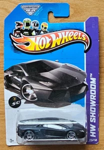 X1992-09A0EG1 HOT WHEELS LAMBORGHINI AVENTADOR LP 700-4 BLACK HW SHOWROOM - Picture 1 of 2
