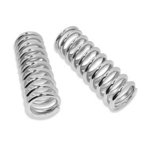Chrome 10" Tall Coil Over Shock Springs, ID: 2.5", Rate: 220lb - Bild 1 von 4