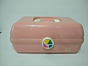 Caboodles Pink ish Makeup Carrying Case Box Model 5626 Vintage USA Storage 90s - Picture 1 of 12