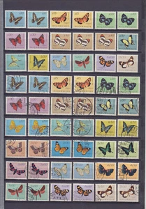 MOCAMBIQUE MOZAMBIQUE 1953, MARIPOSAS, 25 COMO NUEVAS + 48 USADAS (2 JUEGOS COMPLETOS) - Imagen 1 de 2
