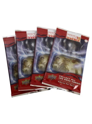 Upper Deck 2019-20 Marvel Annual Trading Cards 4 Sealed Packs - Image 1 of 2