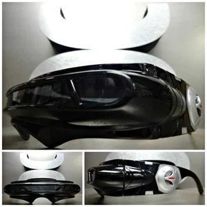 SPACE ROBOT ALIEN PARTY COSTUME CYCLOPS FUTURISTIC WRAP SHIELD SUN GLASSES Black - Picture 1 of 10