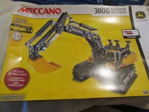 Meccano Erector Set John Deere 380G Excavator w/ Hydraulics Brand New (Un-Open) - Picture 1 of 4