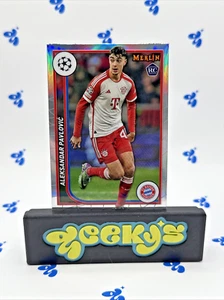 Aleksandar Pavlovic 2023-24 Topps Merlin Chrome UEFA Refractor Rookie RC - Picture 1 of 16