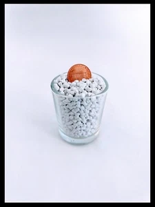 47 Pfund Kunststoff Poly Pellets Cornhole Beutel Füller Schießauflage schwer weiß   - Bild 1 von 5
