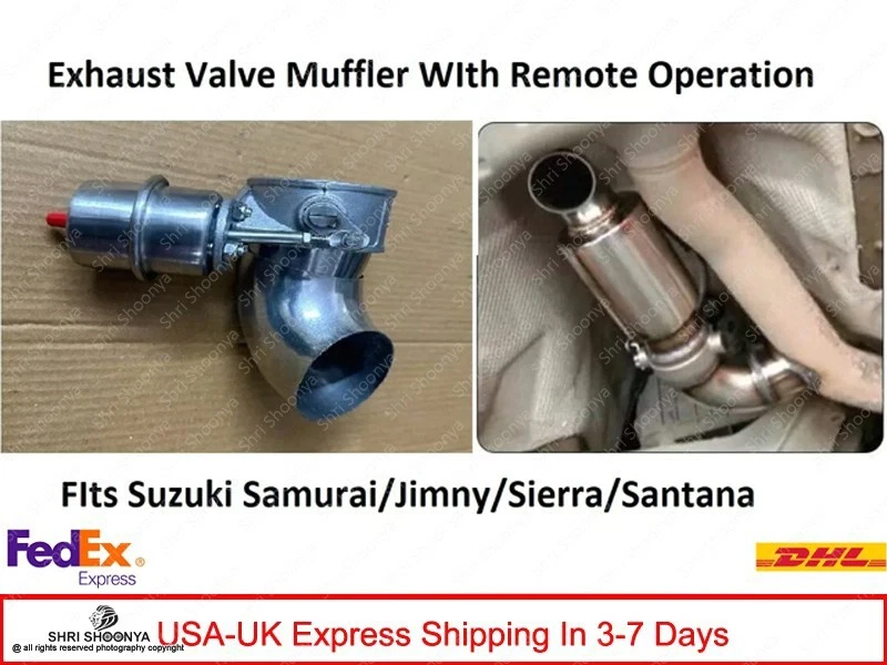 Muffler Exhaust 2.3" Electric Valve Remote Control Sound Silencer Suzuki Samurai - Image 1 of 4