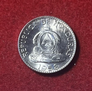 Honduras 20 Centavos 1958 BU Silver Coin KM#73 T5927 - Picture 1 of 2