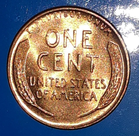 1958 D Bu Lincoln Cent Die Chip Reverse Error Cover